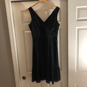 Flowy Knee-Length Black Dress